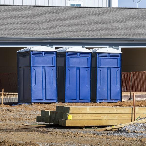 the minimum rental period for a construction site portable restroom is usually one month